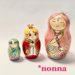❤︎megumimasakiさま専用❤︎3個組マトリョーシカ「The little mermaid」