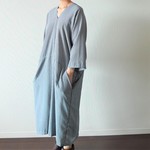 ドレープラインが綺麗なオーバーサイズチェックワンピース