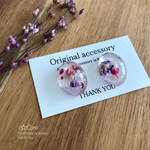 小さなお花♢ぷっくりクリア earring or pierce
