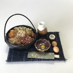hand made ミニチュア ドールハウス  すき焼きセット