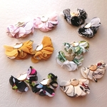 送料込み❁︎ふんわりシフォン♡フラワータッセル シフォンタッセル ゴールドキャップ付き 12個 ハンドメイド 