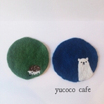 シロクマとハリネズミどっちも好きな人のためのコースターセット