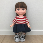 再販 送料無料  ソラン メルちゃん ボーダーワンピース