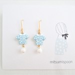 「水玉ブラウス」ー小さなピアス・イヤリングー