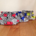 《再販》ぷっくりバネポーチ〜ZEBRA