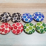 お得アルプスフラワー38mm★くるみボタンセット