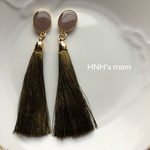 2018.HNH's mam ベージュ×カーキタッセル♥