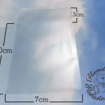 テープ付きOPP袋100枚【7×10×3】静電気防止Type