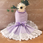 薄紫の大人ドレス♡犬服 ワンピース