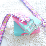 ☆ハンドメイド☆Ruban mou♪ネックストラップ♪アイス柄♪ゆめかわいい携帯