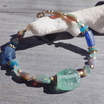 ☆再販☆Roman glass & Opal bracelet 14kgf
