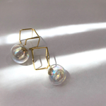 びいどろ　ピアス（しゃぼん）