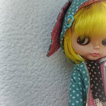 ブライス用のジップパーカーうさ耳つき9