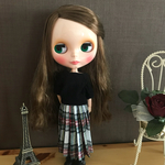 【送料無料】リカちゃん/ブライス チェック プリーツスカート