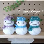 １体ずつ🌼あじさい雪だるまちゃん⛄