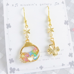 虹色のハニーポットピアス(イヤリング)