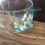 ハーバリウムピアス 水色系