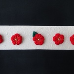 古布　 お花のパーツ✿５個セット no147