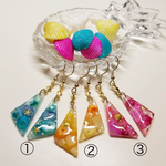 colorful stones earrings