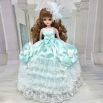 リカちゃん お姫様ドレス 一点物☆ミント