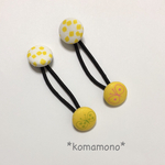 キッズ用くるみボタンヘアゴム