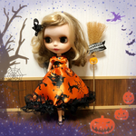 ブライス　リカちゃん  プーリップ  ハロウィン  ミディアムドレス