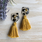 ドットボリュームタッセルピアス♡イヤリング