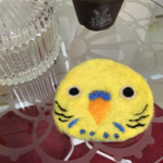 セキセイインコさんのコースター