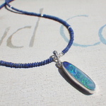 ＊10月誕生石＊Ｇrand Blue Ocean Opal Necklace ラピスラズリ *Sv925