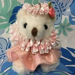 ハワイアンリボンレイ【プリンセスベアーちゃんピンク系】完成品