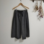 ブラックシャンブレーワイドパンツ