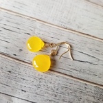 14Kgf 天然石ピアス～イエロージェイド