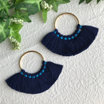 【SALE】 リングタッセルパーツ ネイビー 2個セット