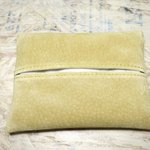 [大特価！] 撥水ブタ革ティッシュケース ベージュ
