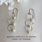 《14kgf》mini hoop  2way Perl pierce