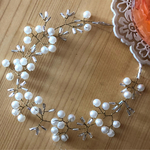 コットン風パール 小枝 ヘッドドレス 