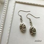 再販6✴︎シルバーアンティークカメオピアス/イヤリング