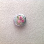 【再販×4】リネンと刺繍のバラと小花の ピルケースC