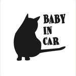 可愛い猫 ベビーインカー ドライブサイン  カッティングシート 車用ステッカー