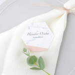 席札 “pink gray” marble card for wedding10枚