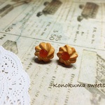 【Sale】いちごジャムクッキーのピアス