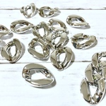 チェーン シルバー アクリルパーツ  ピアス 素材