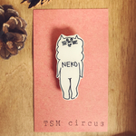 NEKO ねこ プラ板ブローチ⑧ #エアハンマケ