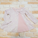 子供服 100 女の子 frill-ribbonT ラメリボン