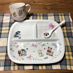 名前入れ無料♡猫柄のキュートなランチプレートセット（単品購入可）