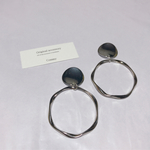 【再販×5】シルバーフープピアス/イヤリング