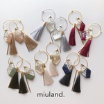 【送料・イヤリング変更無料】pentagon tassel ring《ピアス/イヤリング》