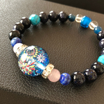 花火のレジンビーズブレスレット
