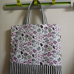 フランスのストッフ社製生地　レ・タロン柄トートバッグ