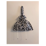 レオパード 帆布 ミニ巾着バッグ